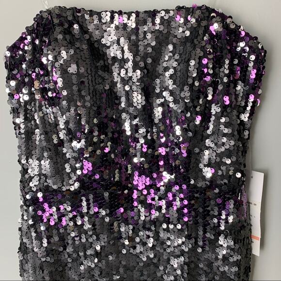 NWT Jump Sequin Strapless Mini Dress, Sz 1-2 - Picture 6 of 9